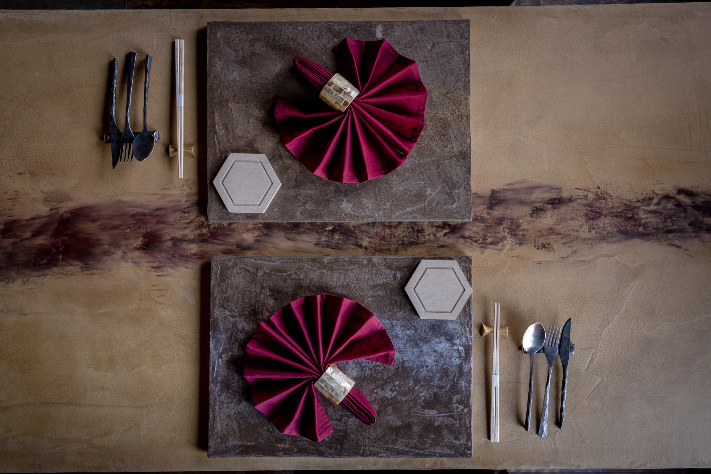 ZAKUROのテーブルセッティング