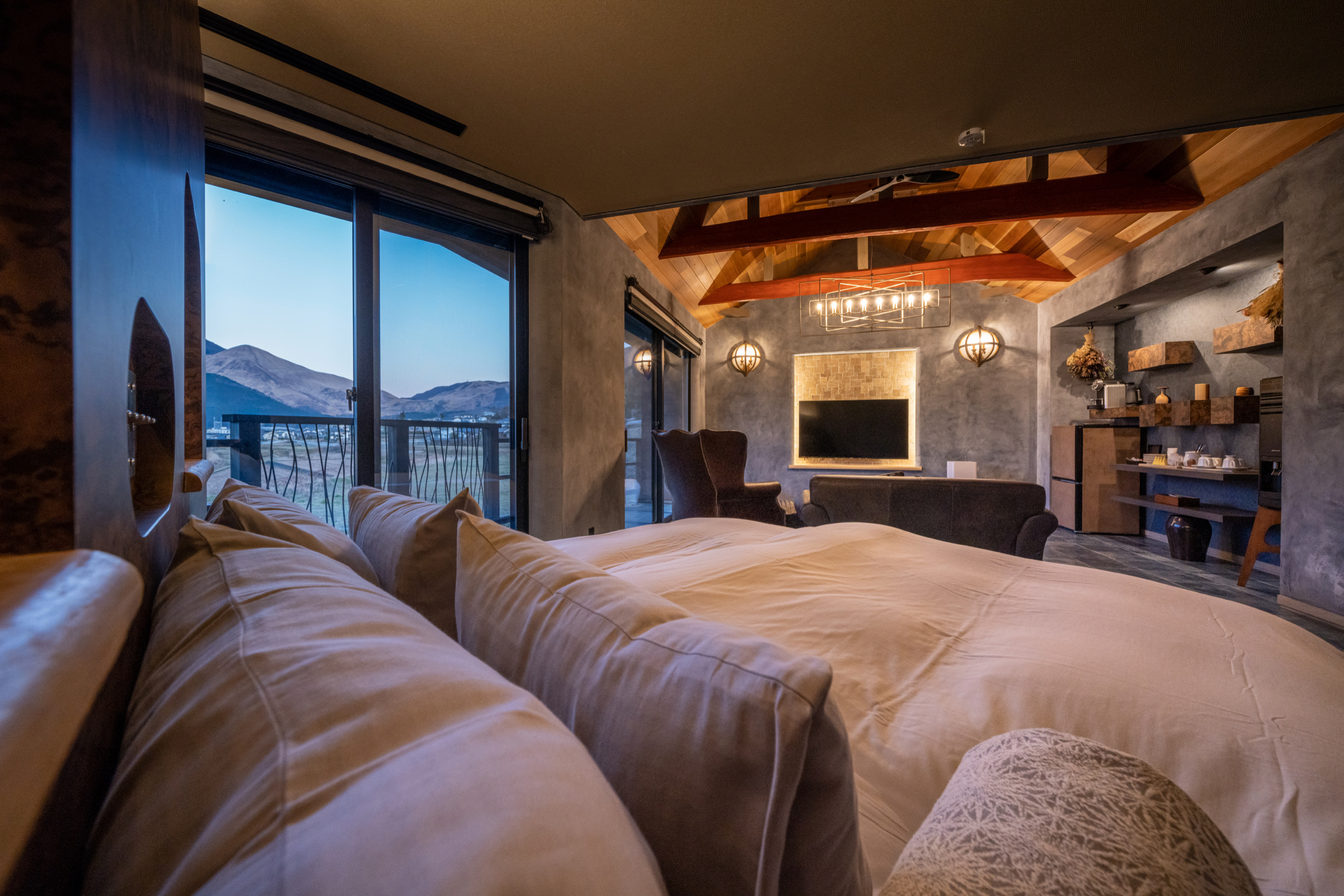 ZAKUROの客室 - 由布岳を望む