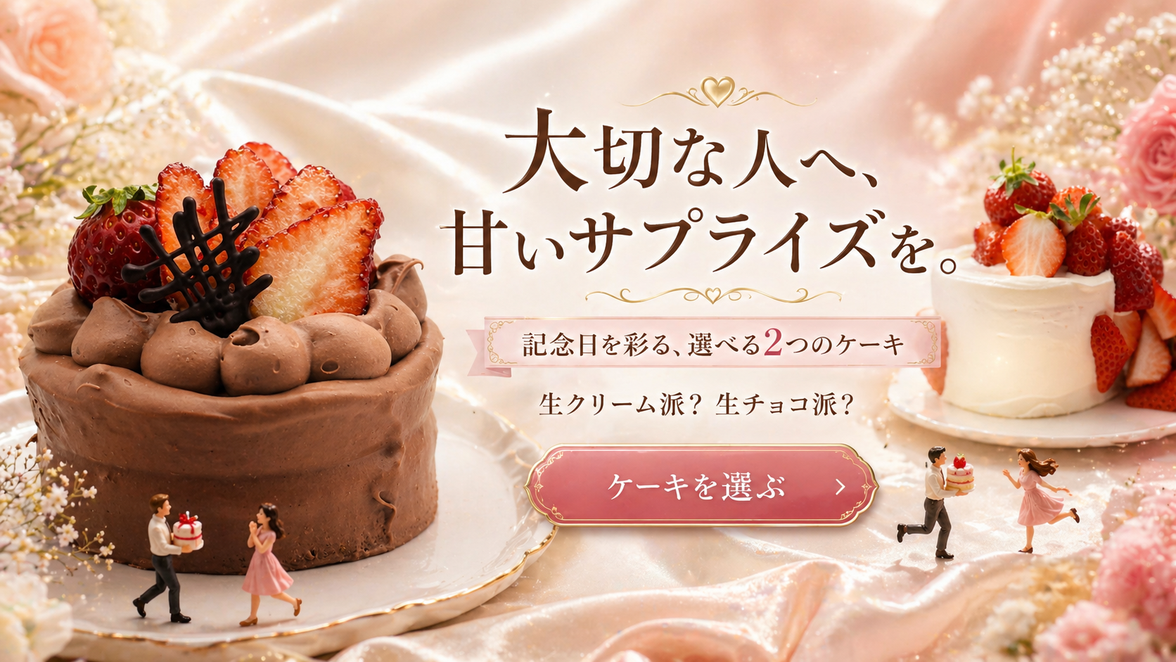 大切な人へ、甘いサプライズを