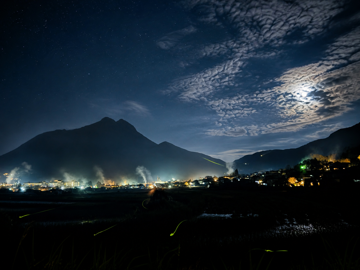 6月の湯布院 蛍の舞う夜